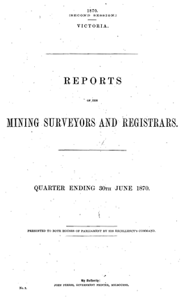 Mining. Surveyors· And:· Registrars