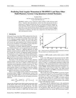 Predicting Total Angular Momentum in TRAPPIST-1 and Many Other Multi-Planetary Systems Using Quantum Celestial Mechanics