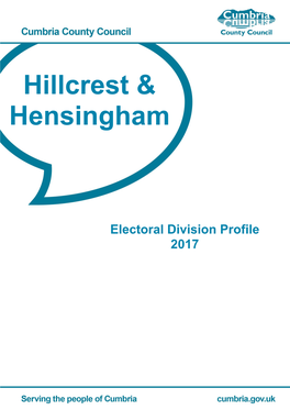 ED Profiles Hillcrest and Hensingham