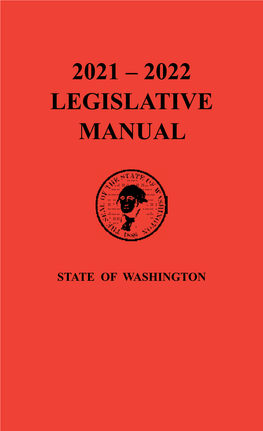 2021 – 2022 Legislative Manual