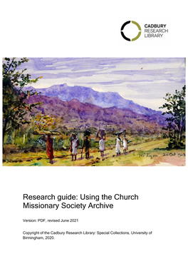 Church Missionary Society Archive