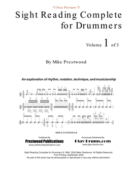 Sight Reading Complete for Drummers