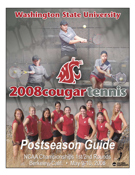 WASHINGTON STATE TENNIS Team Results 2007-08