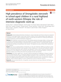 Strongyloides Stercoralis