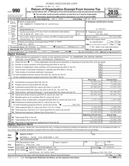 2015 Form 990 for F2016