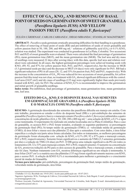 Effect of Ga , Kno , and Removing of Basal