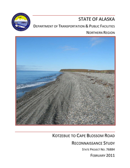Kotzebue to Cape Blossom Road Reconnaissance Study State Project No
