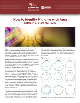 How to Identify Migraine with Aura Kathleen B