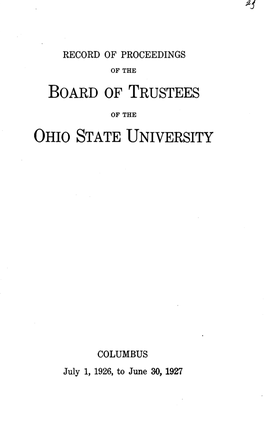 Board of Trustees Ohio State University