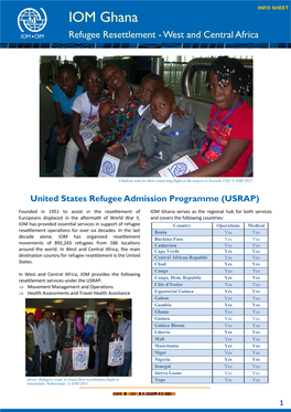 IOM Ghana Refugee Resettlement - West and Central Africa