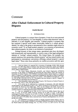 After Chabad: Enforcement in Cultural Property Disputes