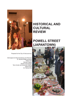 Powell Street (Japantown) Historical and Cultural Review