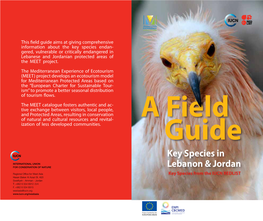 Key Species in Lebanon & Jordan