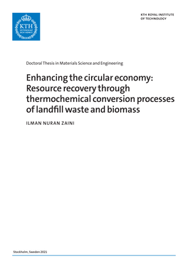 Resource Recovery Through Thermochemical Conversion