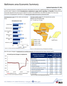 Baltimore Area Economic Summary