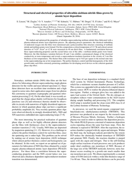 Structural and Electrical Properties of Ultrathin Niobium Nitride Films Grown