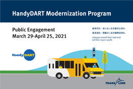 Handydart Modernization Program Public Engagement Boards