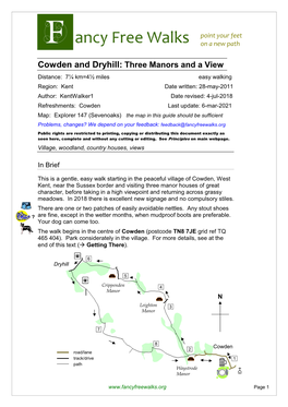 Cowden and Dryhill