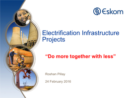 Electrification Infrastructure Projects