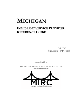 Michigan Immigrant Service Provider Reference Guide