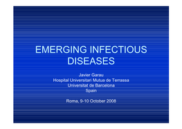 Emerging Infectious Diseases