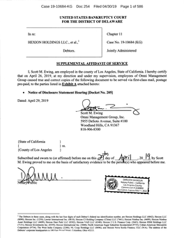 Case 19-10684-KG Doc 254 Filed 04/30/19 Page 1 of 586 Case 19-10684-KG Doc 254 Filed 04/30/19 Page 2 of 586