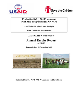 Annual Results Report to USAID