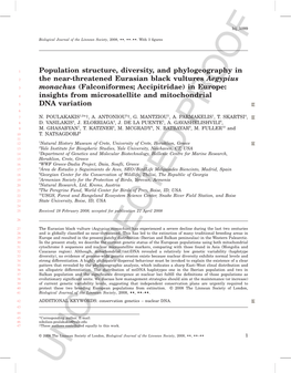 Population Structure, Diversity, and Phylogeography in the Near