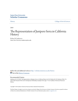 The Representation of Junãłpero Serra in California History