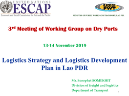 Logistics Development Action Plan Truck Driving School and Training