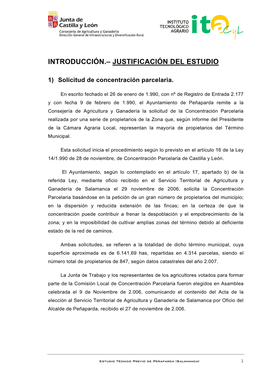 Memoria Del Estudio Técnico Previo