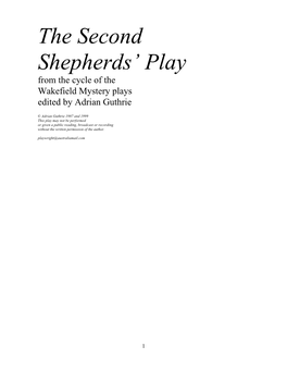 The Second Shepherds' Play