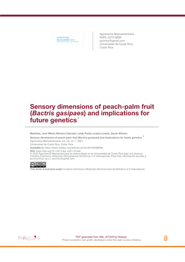 Bactris Gasipaes) and Implications for Future Genetics 1