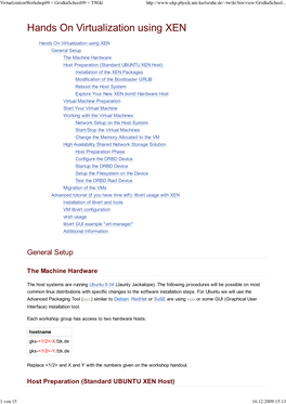 Hands on Virtualization Using XEN