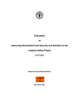 Evaluation of Improving Household Food Security and Nutrition in The