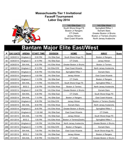 Bantam Major Elite East/West