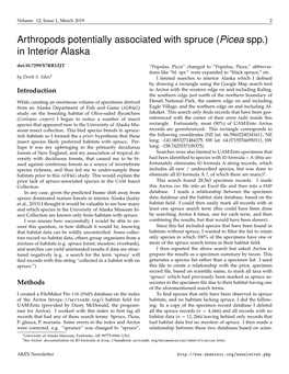 In Interior Alaska Doi:10.7299/X7RR1ZJT “Populas, Picca” Changed to “Populus, Picea,” Abbrevia- Tions Like “Bl