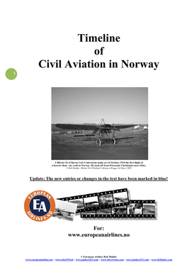 Timeline Aviation Norway