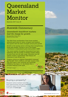 Queensland Market Monitor September 2017 | Issue 36