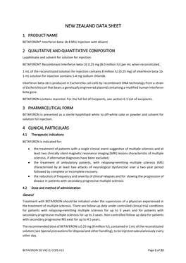 Betaferon Data Sheet