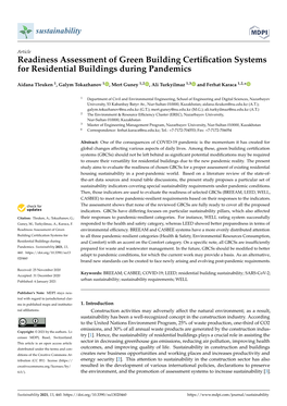 Readiness Assessment of Green Building Certification Systems For