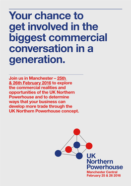 Your Chance to Get Involved in the Biggest Commercial Conversation in a Generation