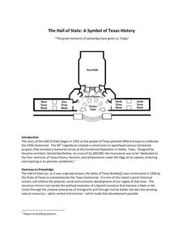 The Hall of State: a Symbol of Texas History