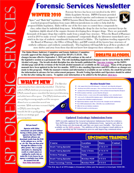 2010 Winter Newsletter