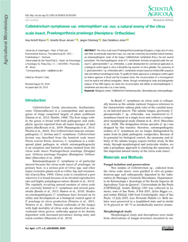 Agricultural Microbiology E Acarologia, Av