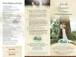 Asheville Elopement Packages