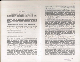 The Justice Party Anf the Republican People's Party 1965-1971.Pdf