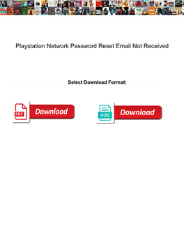 Playstation Network Password Reset Email Not Received