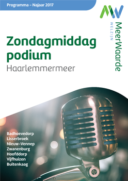 Zondagmiddagpodium Najaar 2017.Indd