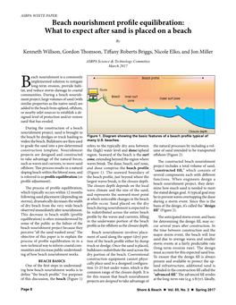 Beach Nourishment Profile Equilibration: What to Expect After Sand Is Placed on a Beach By